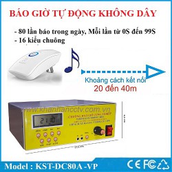 Bộ chuông báo giờ tự động không dây cho văn phòng Bộ chuông báo giờ tự động không dây cho văn phòng